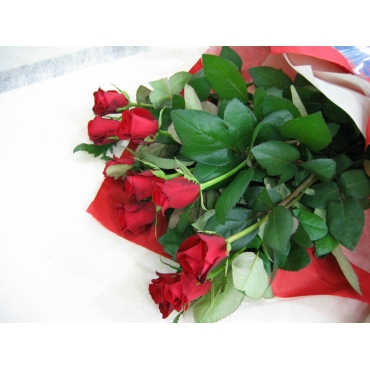 花キューピット加盟店 店舗名：花の店百花園
フラワーギフト商品番号：900044
商品名：赤バラの花束